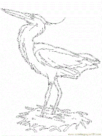 Heron Coloring Page for Kids - Free Heron Printable Coloring Pages Online  for Kids - ColoringPages101.com | Coloring Pages for Kids