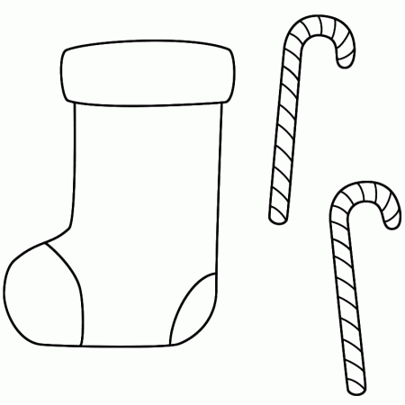 Coloring Pages For Christmas Stockings - Coloring Page