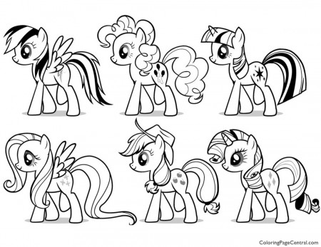My Little Pony - Friendship is Magic 03 Coloring Page | Coloring Page  Central