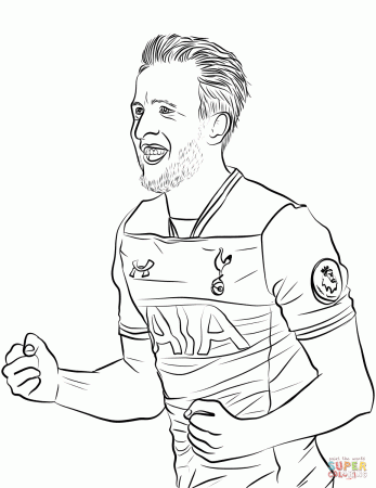 Harry Kane coloring page | Free Printable Coloring Pages