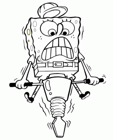 Spongebob coloring sheet for kids - Topcoloringpages.net