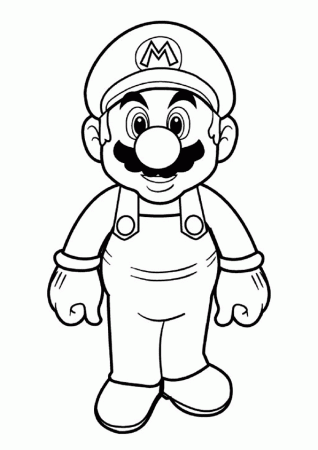 Super Mario coloring page