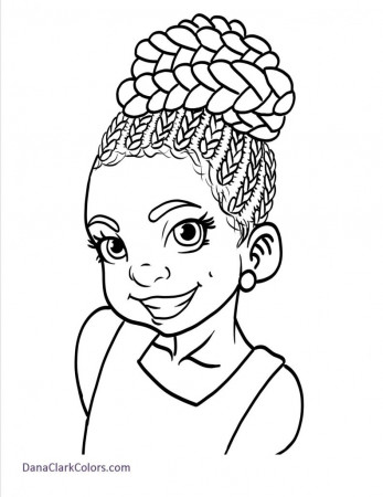 black girl coloring pages - Clip Art Library