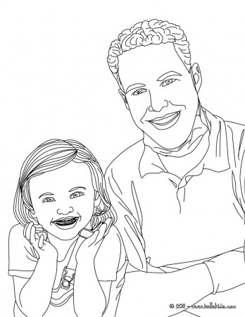 Dentist and kid with dental braces coloring pages - Hellokids.com