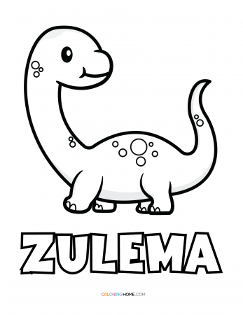 Zulema dinosaur coloring page