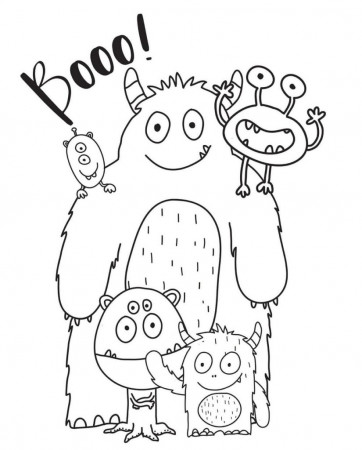 Monster Coloring pages - 100 Printable Colorings pages