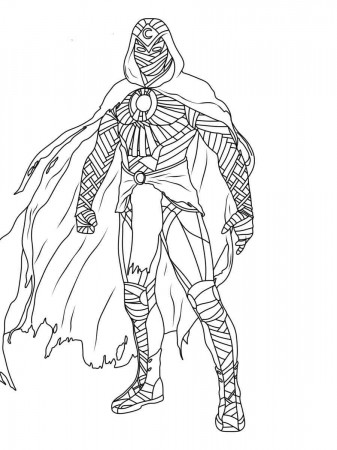 Moon Knight coloring pages