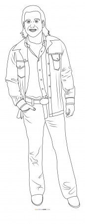 Morgan Wallen coloring page