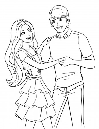 Barbie And Ken Coloring Pages - GetColoringPages.com