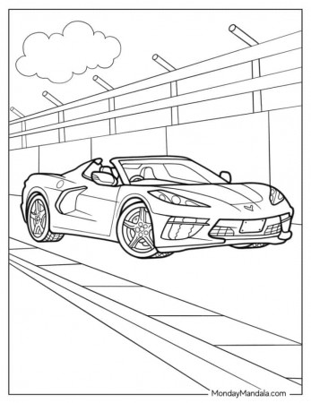 14 Corvette Coloring Pages (Free PDF Printables)