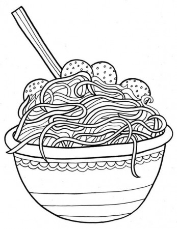 Pasta Coloring Pages - Best Coloring Pages For Kids