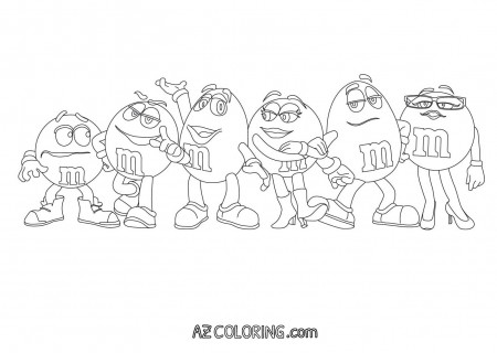 M&m Coloring Page