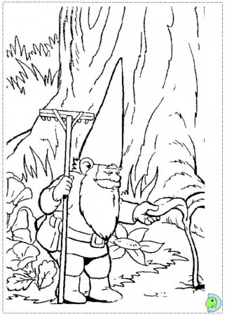 David the Gnome Coloring page- DinoKids.org
