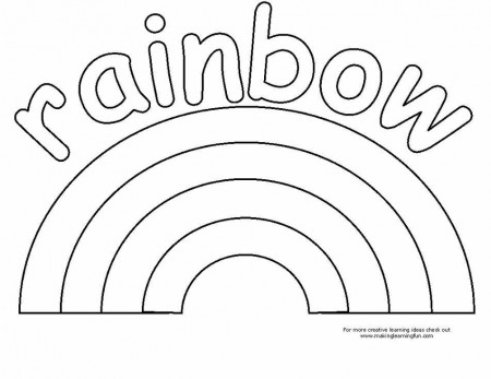 rainbow coloring page | Church Crafts and Lessons | Pinterest ...