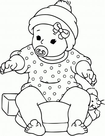 Coloring Pages Of Baby Mickey Mouse And Friends Baby Coloring ...