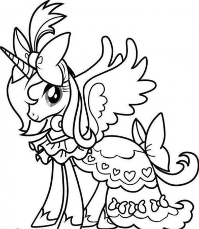 Cute Unicorn - Coloring Pages for Kids and for Adults