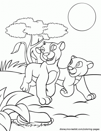 Disney's Lion King Coloring Pages Sheet, Free Disney Printable ...