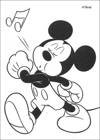Mickey Mouse coloring pages - Basketball match Mickey Mouse and ...