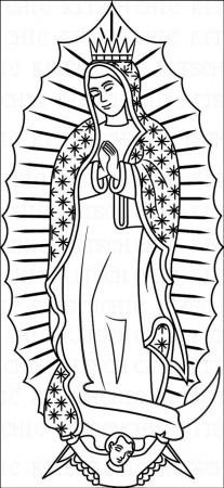 Color Your Own Our Lady of Guadalupe Digital Picture by ChicKitsch ...