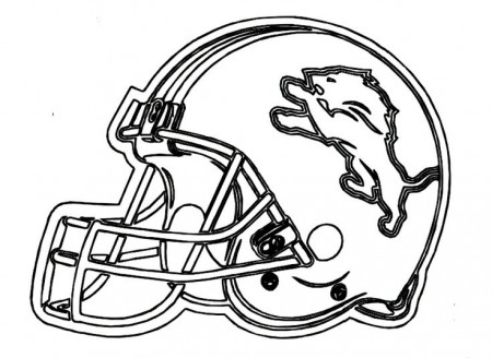 Detroit Lions Helmet Coloring Page