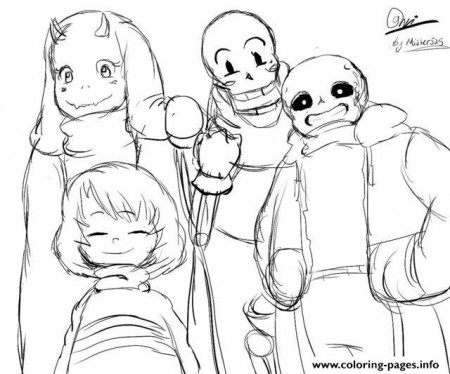 Undertale Character From Toby Fox By Mister525 Coloring ...