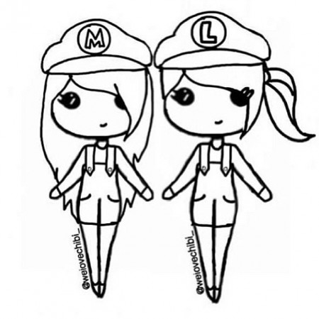 Instagram Chibi Coloring Pages