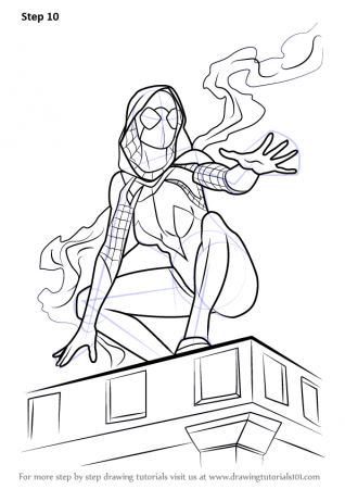 to Draw Spider-Gwen (Marvel Comics ...drawingtutorials101.com