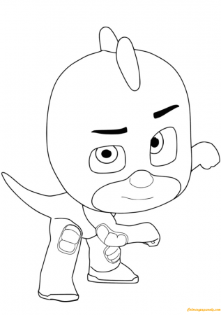 Gekko From PJ Masks Coloring Pages - PJ ...coloringpagesonly.com