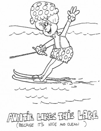 Clean Lake - Coloring Page for Kids - Free Printable Picture