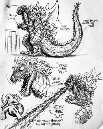 AKS : Godzilla Prime Studies by Erickzilla.deviantart.com on @DeviantArt |  Godzilla, Kaiju monsters, Kaiju