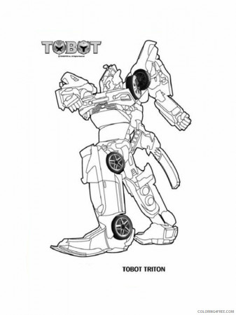 Tobot Coloring Pages TV Film Tobot 4 ...coloring4free.com