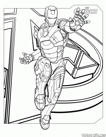 Coloring page - Tony Stark