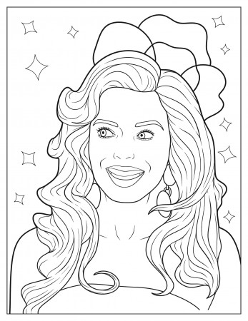 Barbie movie coloring page