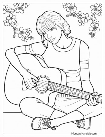 20 Taylor Swift Coloring Pages (Free ...