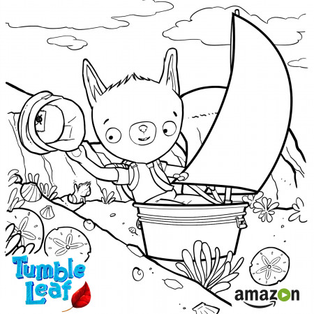 Tumble Leaf Coloring Page -