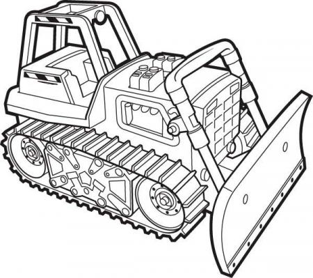 Pin on Bulldozer Coloring Pages
