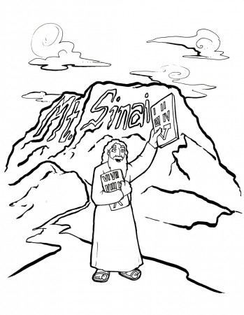 10 Commandments Coloring Page