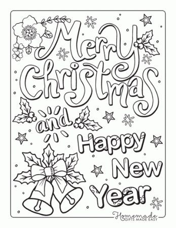Free Printable New Year Coloring Pages for 2023