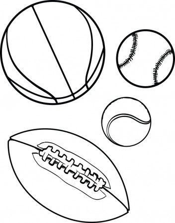 Printable Sports Balls Coloring Page for Kids – SupplyMe