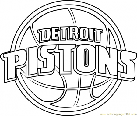 Detroit Pistons Coloring Page for Kids - Free NBA Printable Coloring Pages  Online for Kids - ColoringPages101.com | Coloring Pages for Kids
