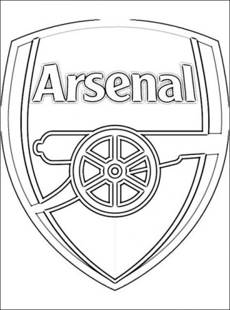 Coloring page Arsenal F.C. | Coloring pages