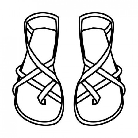 SANDAL | Sunday school coloring pages, Bible clothing, Color