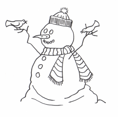 Frosty The Snowman Coloring Page - HD Printable Coloring Pages