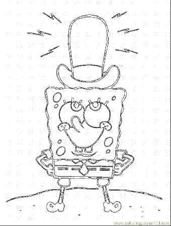 spongebob halloween Colouring Pages