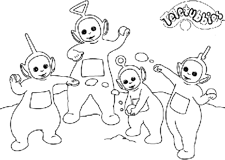 Coloring Page - Teletubbies coloring pages 16