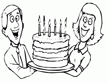 Birthday Card Coloring Pages