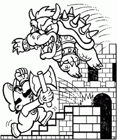 Coloring Pages For Kids Mario