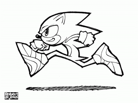 sonic the hedgehog coloring pages for kids print color pictures 
