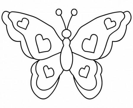 Butterfly Coloring Sheet | Coloring Pages For Girls | Kids 