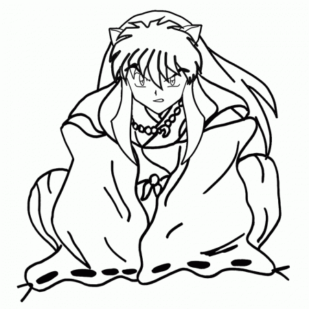 Free Printable Inuyasha Coloring Pages For Kids